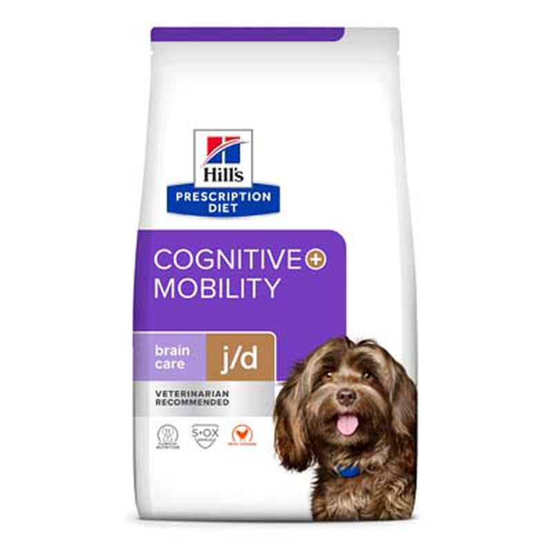 Hill's Prescription Diet Brain Care + j/d Joint Care Chicken Dry Dog Food image number NaN
