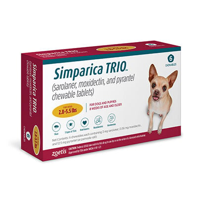 Simparica Trio&reg;&nbsp;Chewables for dogs