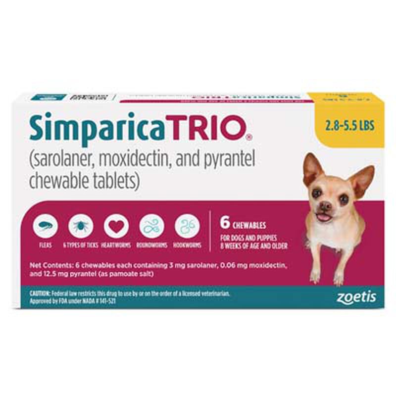 Simparica Trio&reg; Chewables for dogs image number NaN
