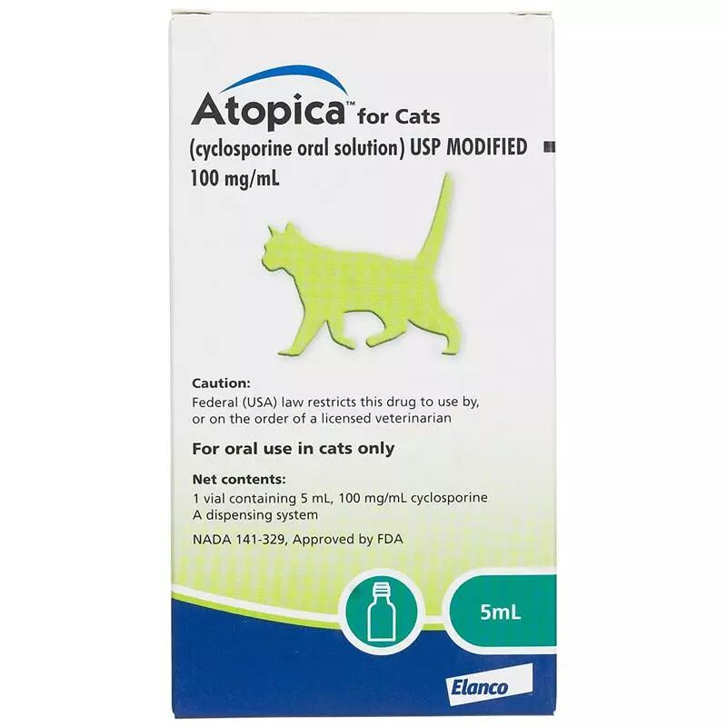 Atopica for cats 100 mg top 17 ml