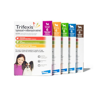 Trifexis® (spinosad + milbemycin oxime) for dogs