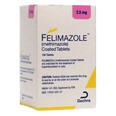 Cat thyroid new arrivals medicine felimazole